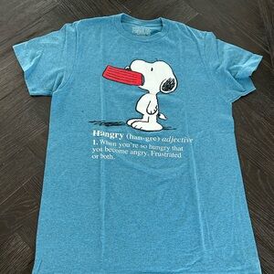 Peanuts Teal Snoopy Tee